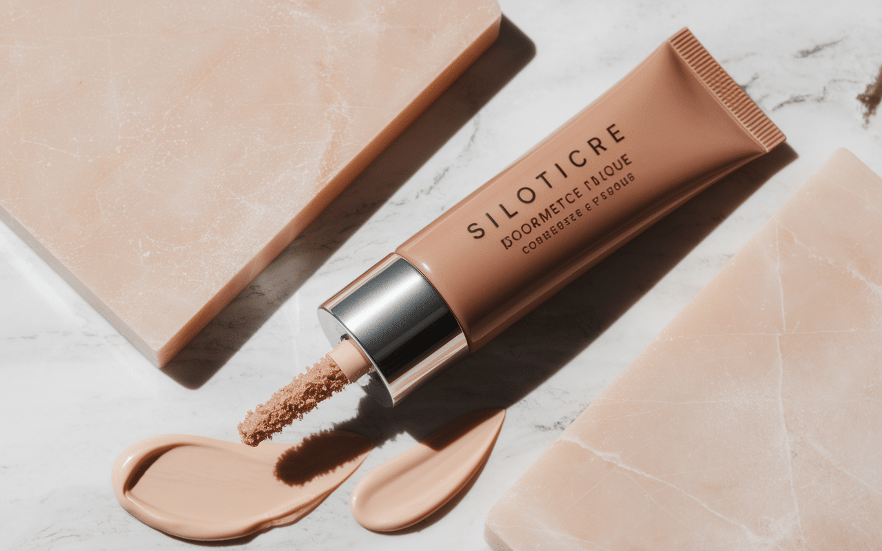 tube correcteur anti cerne too faced texture crémeuse sur marbre