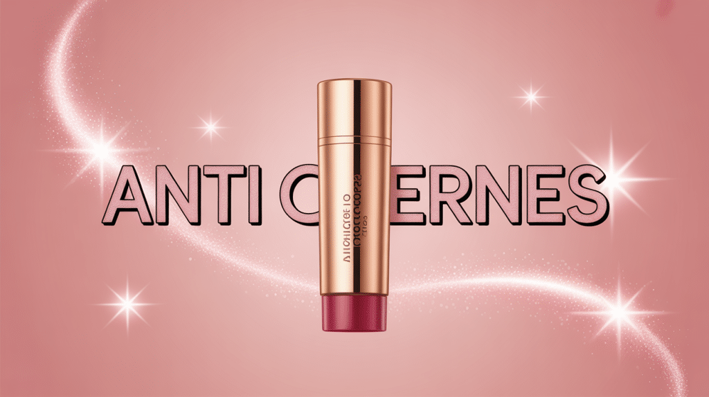 tube de correcteur anti cerne too faced doré fond rose