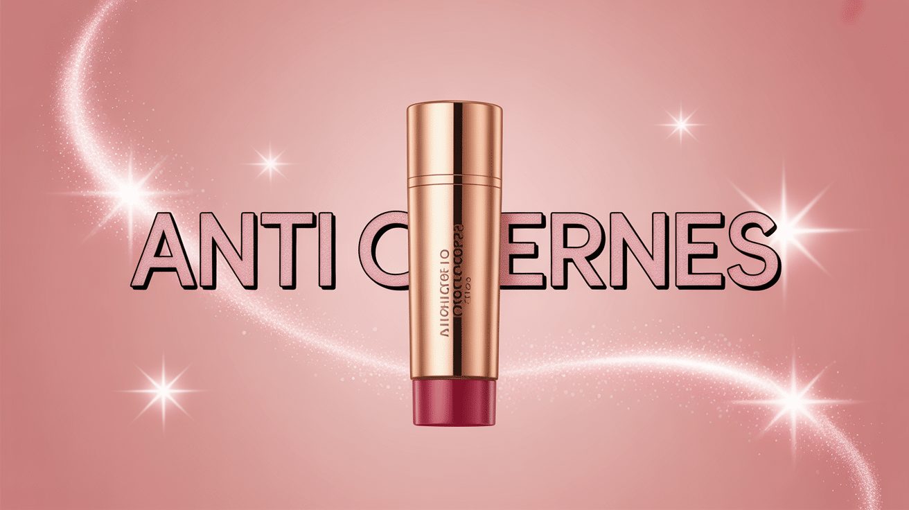 tube de correcteur anti cerne too faced doré fond rose