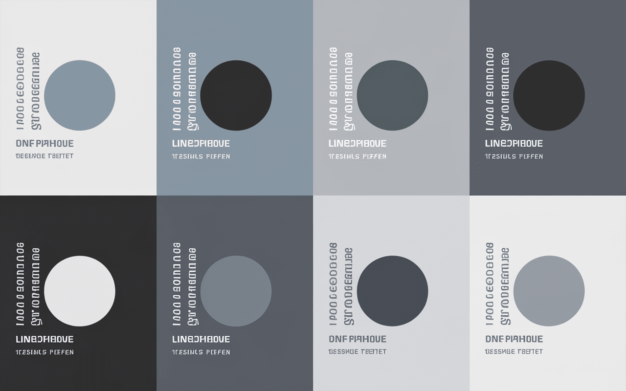 Palette professionnelle couleurs anthracite avec codes techniques visibles