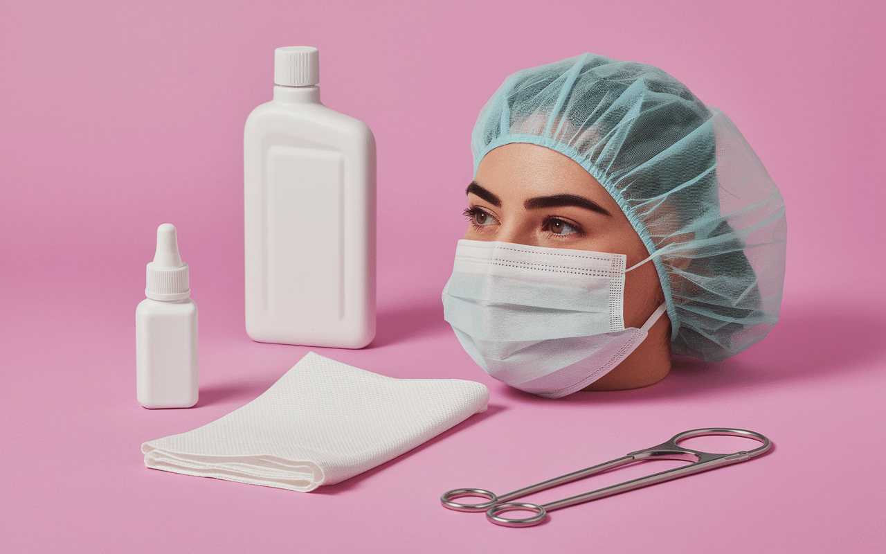 Précautions effet bétadine sur cheveux colorés avec bonnet et film