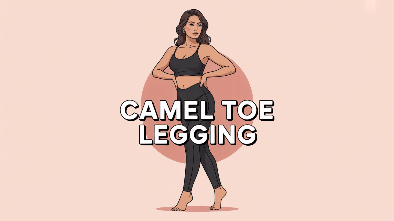 femme debout vue de dos legging noir camel toe legging
