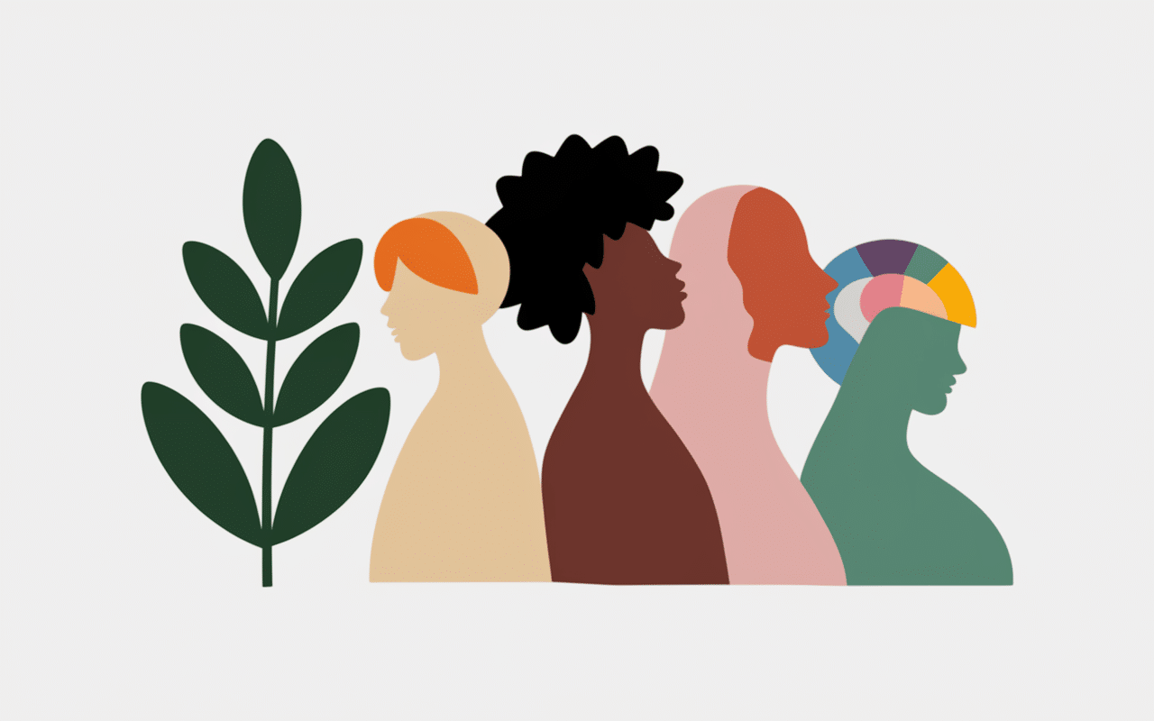 illustration durabilite inclusivite iemmafashion feuilles silhouettes femmes