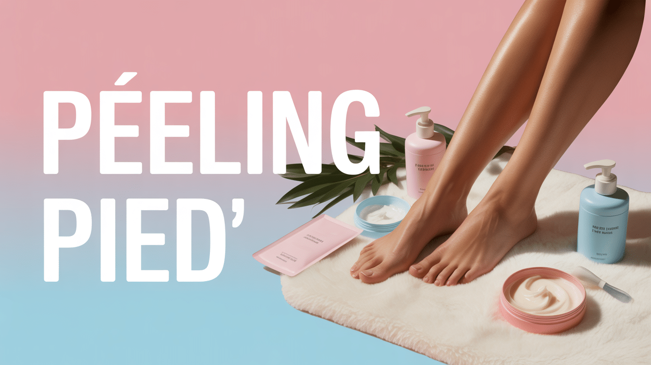 pieds doux avec peeling pied et masques exfoliants