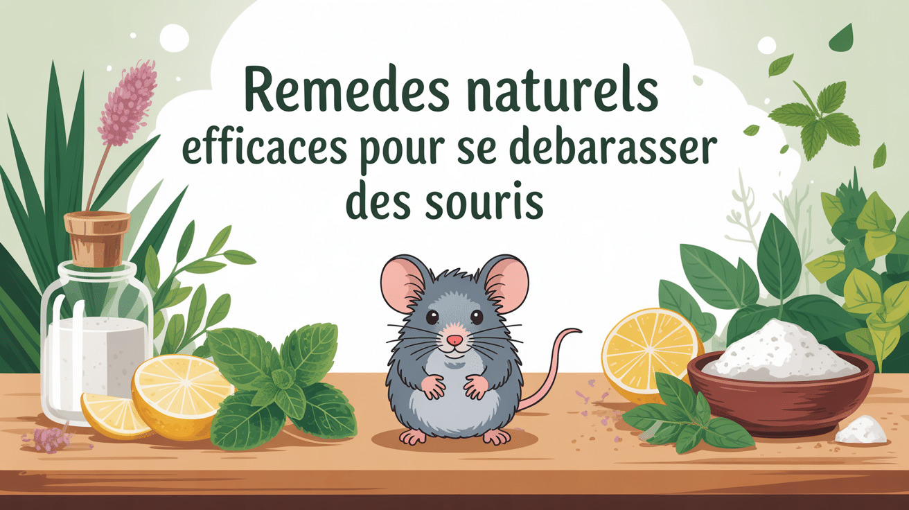 illustration remède de grand mère se débarrasser des souris dans cuisine