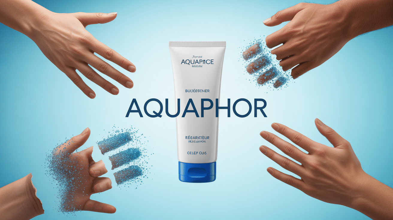 Aquaphor baume avec mains réparées