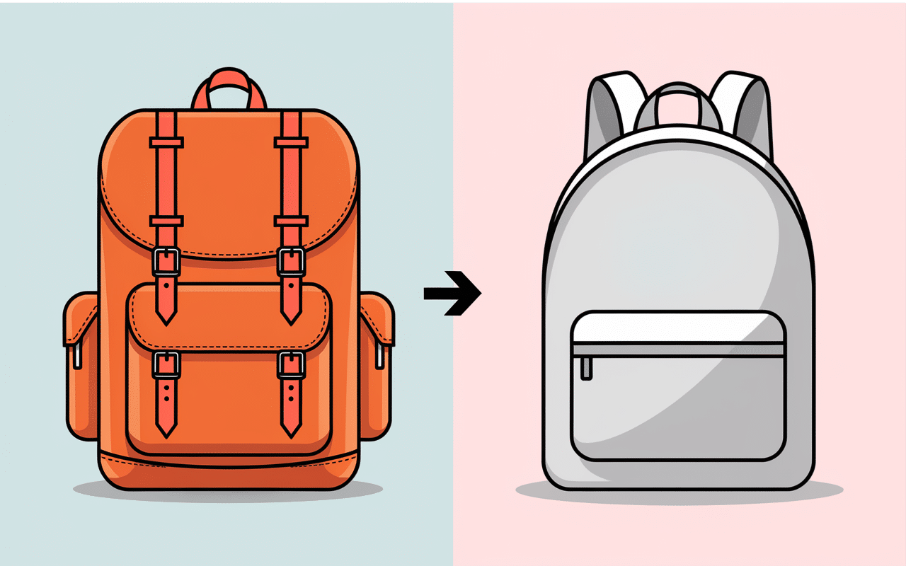 comparaison entre sac à dos sport chic et sac traditionnel