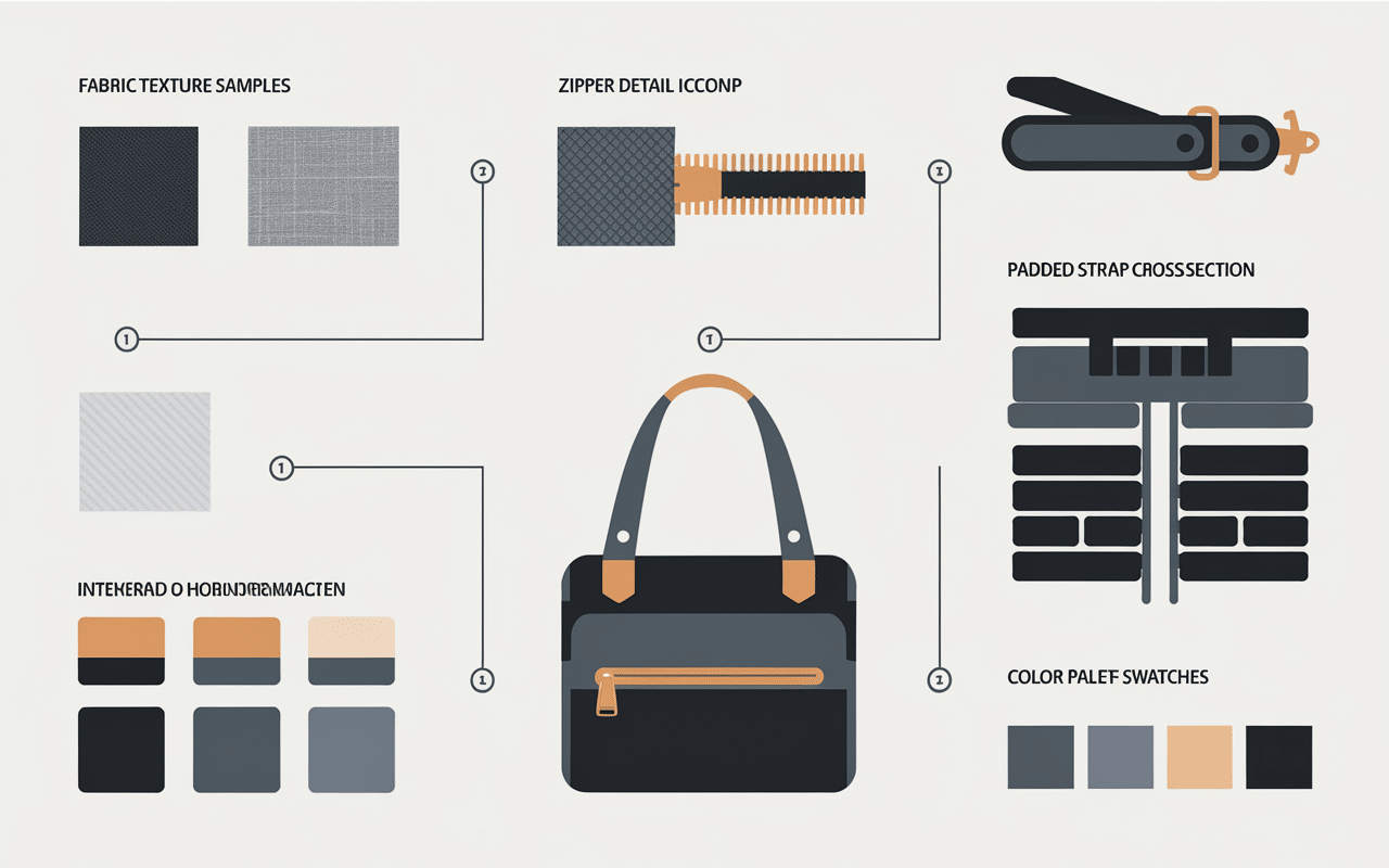 infographie des critères de sélection pour sac à dos femme sport chic