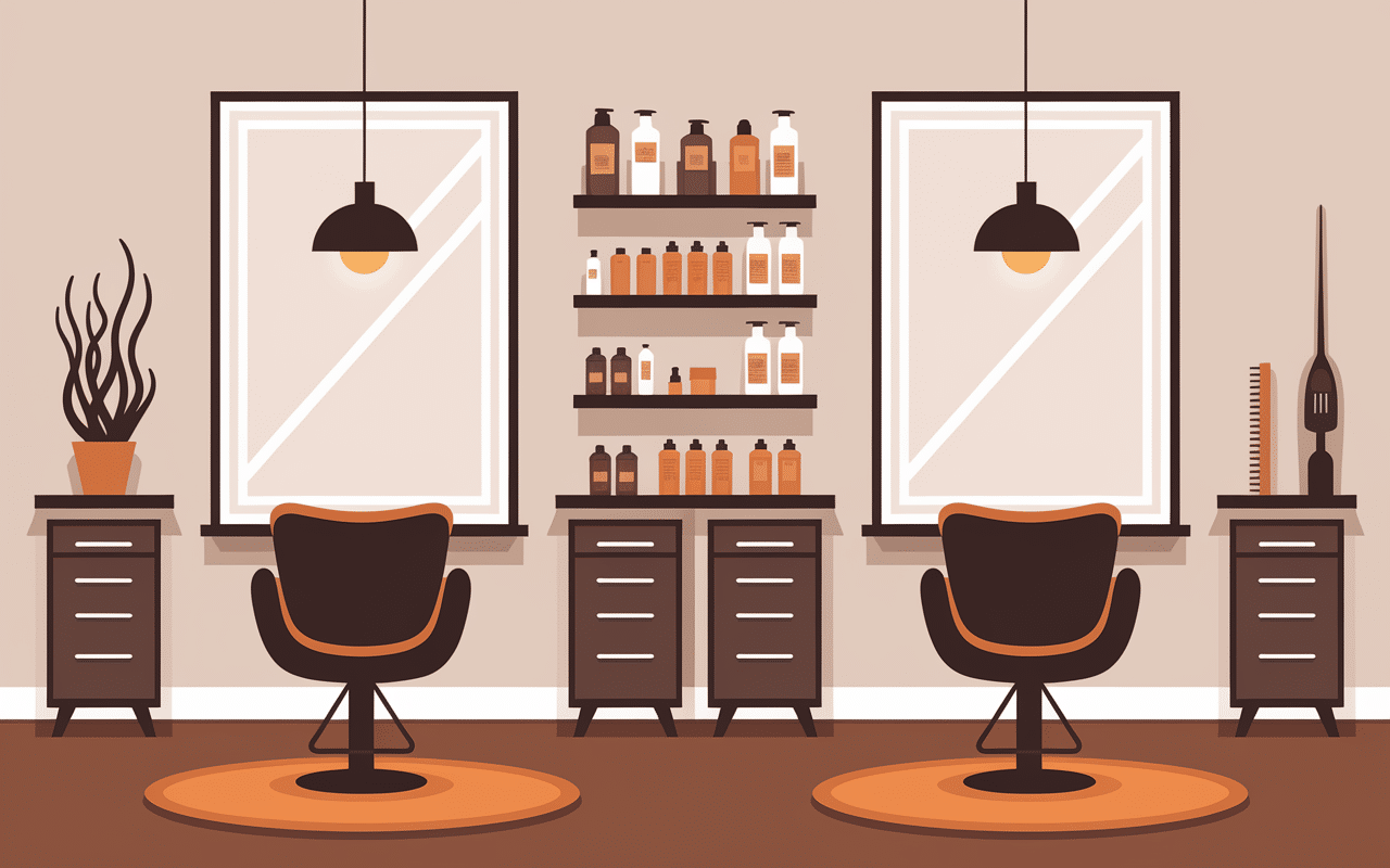 Salon de coiffure Euphebia intérieur moderne