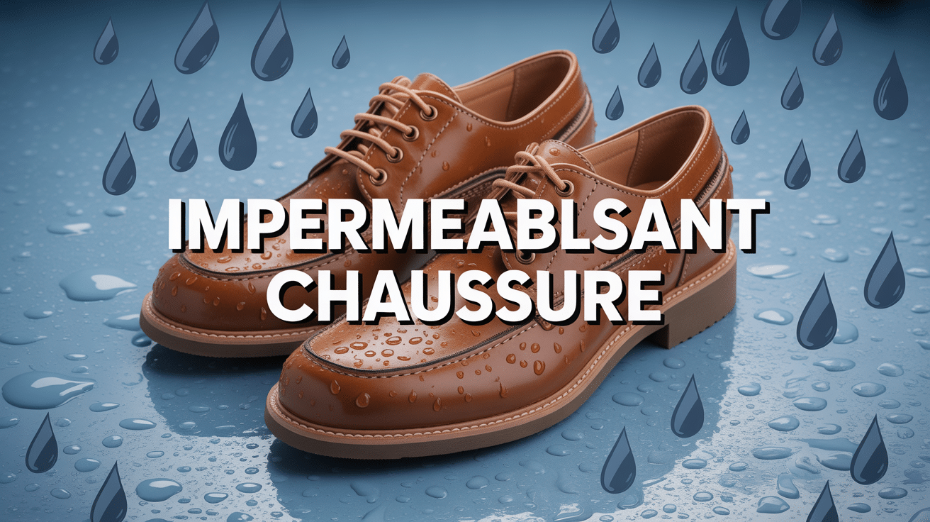 Chaussures cuir avec imperméabilisant effet pluie