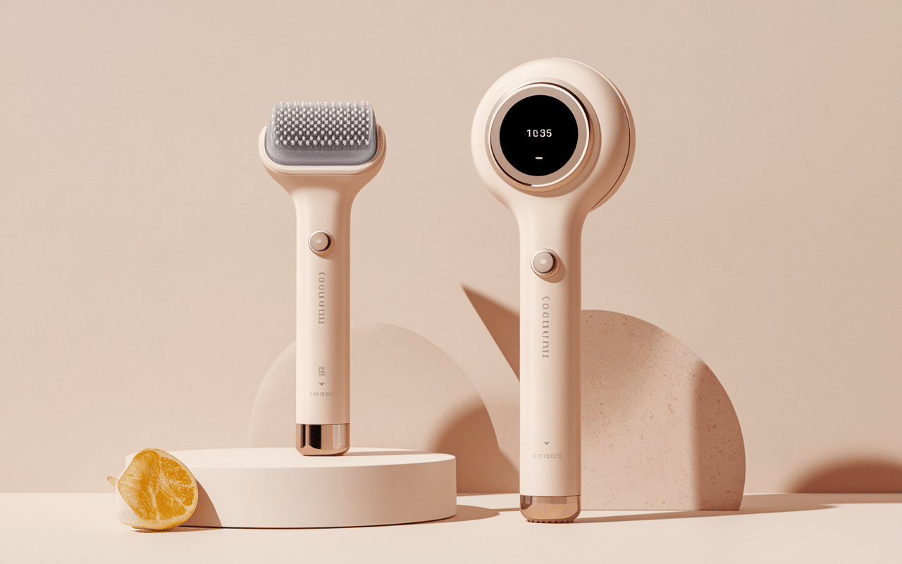 Deux LumiSpa côte à côte avec écran