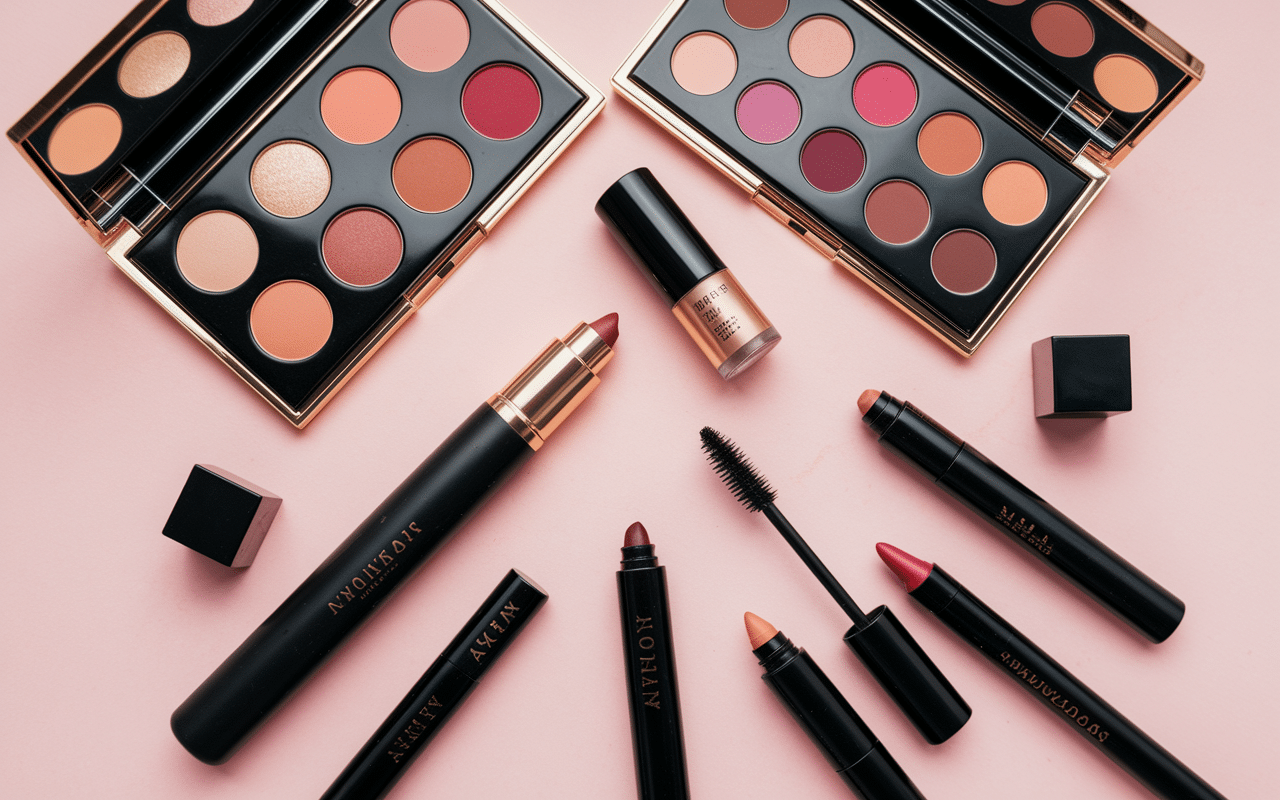 Produits de maquillage pour yeux marron vert