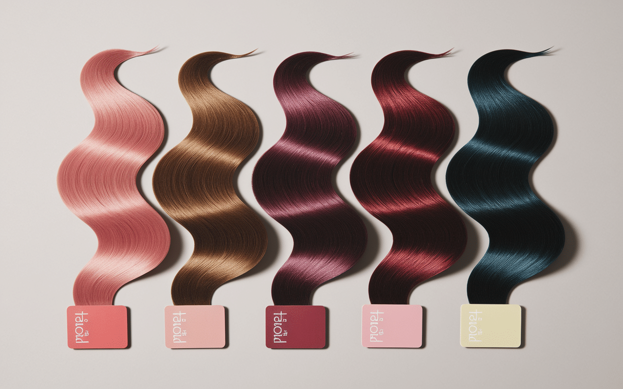 Nuancier cheveux rouges