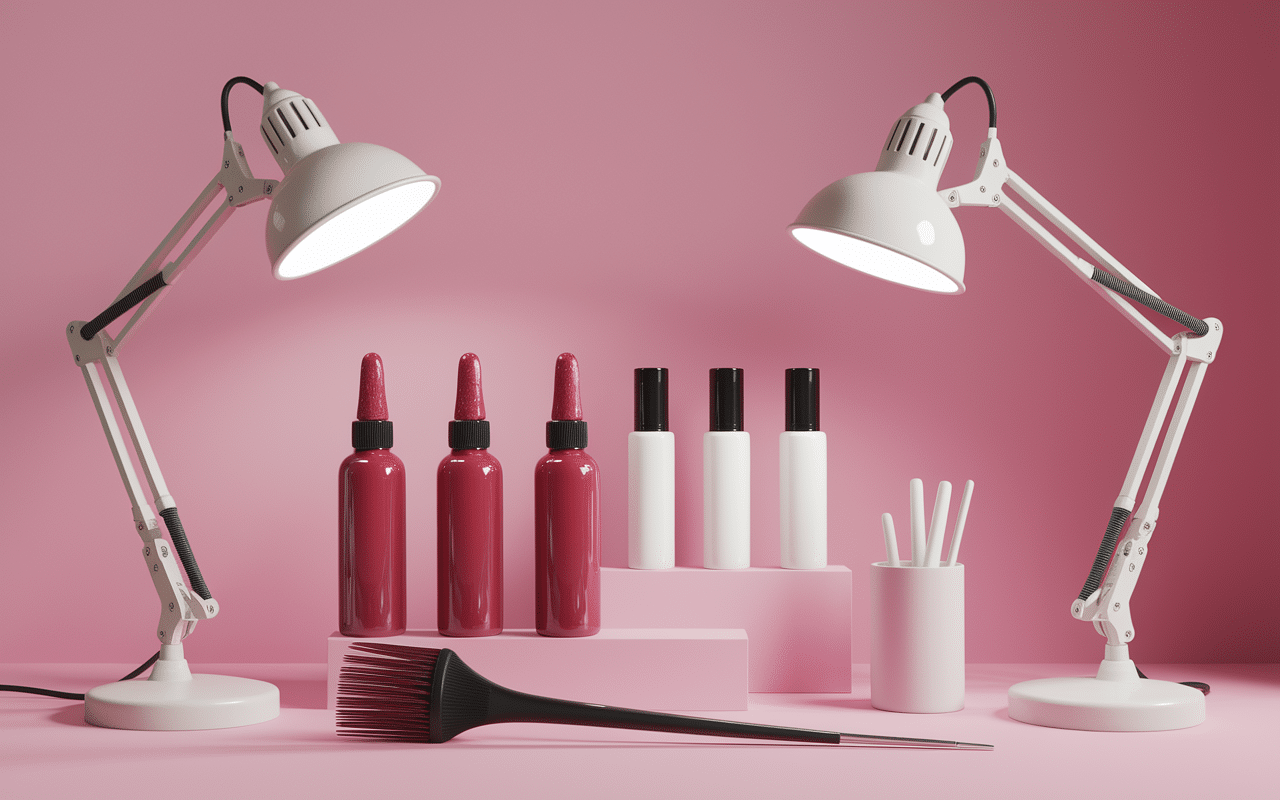 Produits salon rouge cheveux