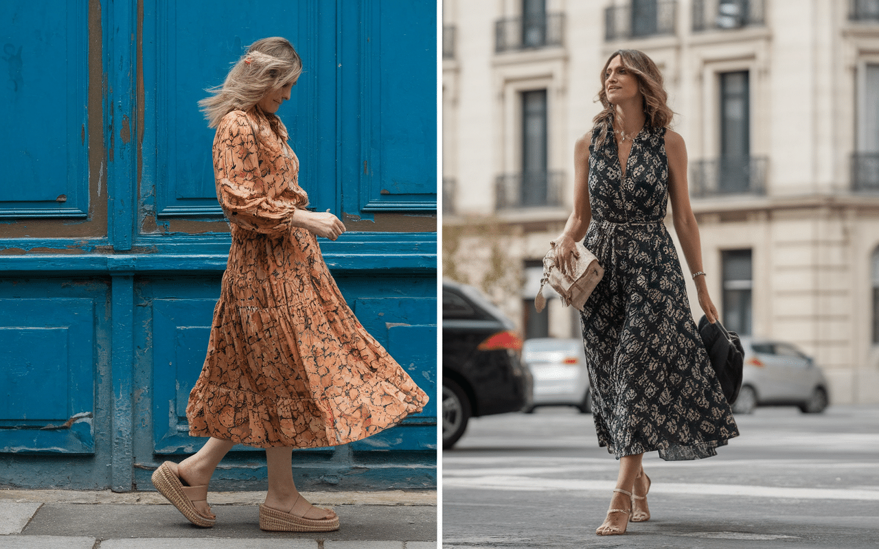 ma boheme robe cache-cœur style décontracté et formel