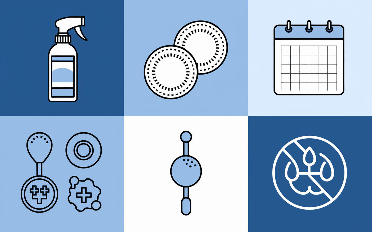 Soins et cicatrisation piercing labret décalé calendrier