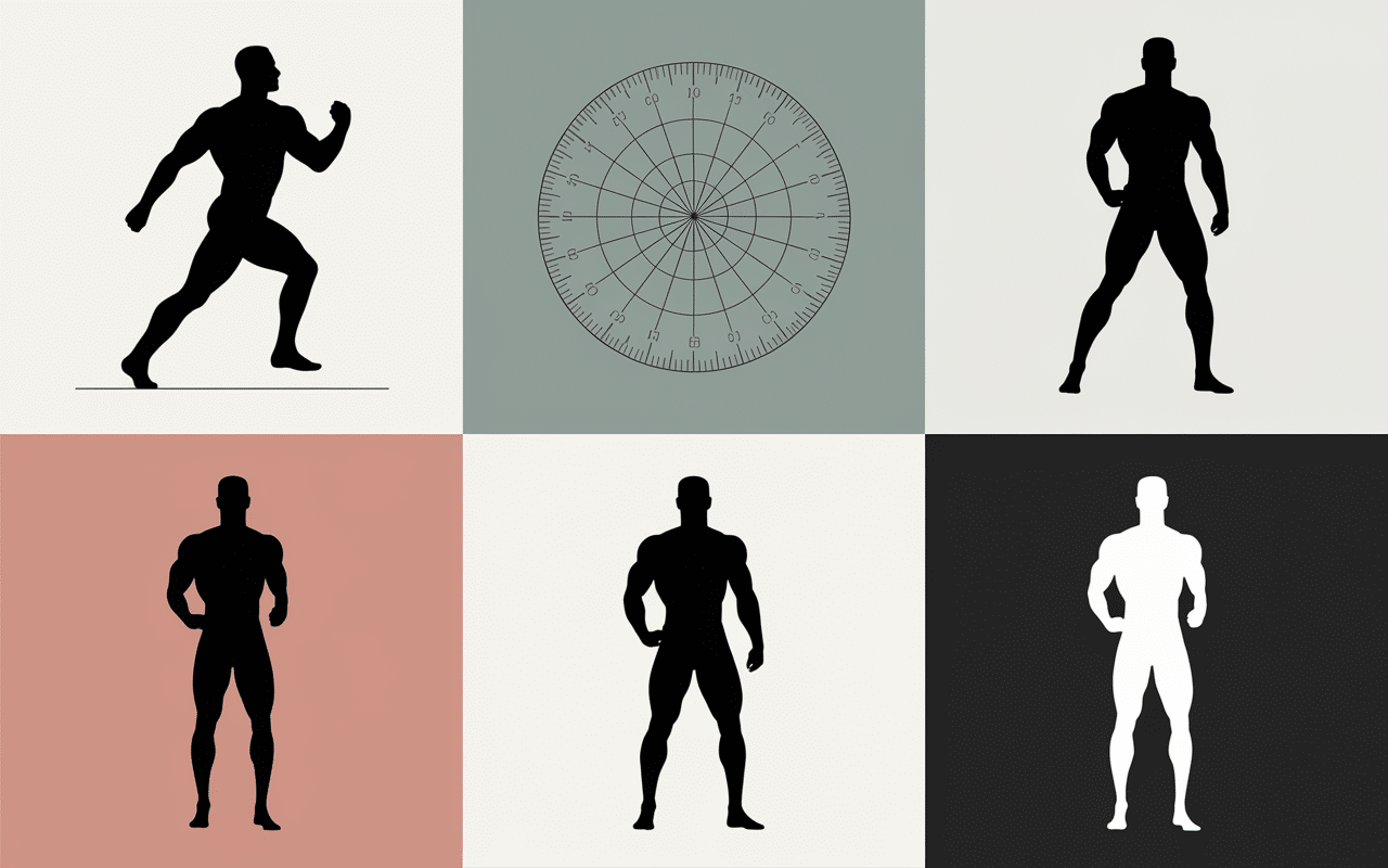 Taille pour mannequin homme différentes morphologies