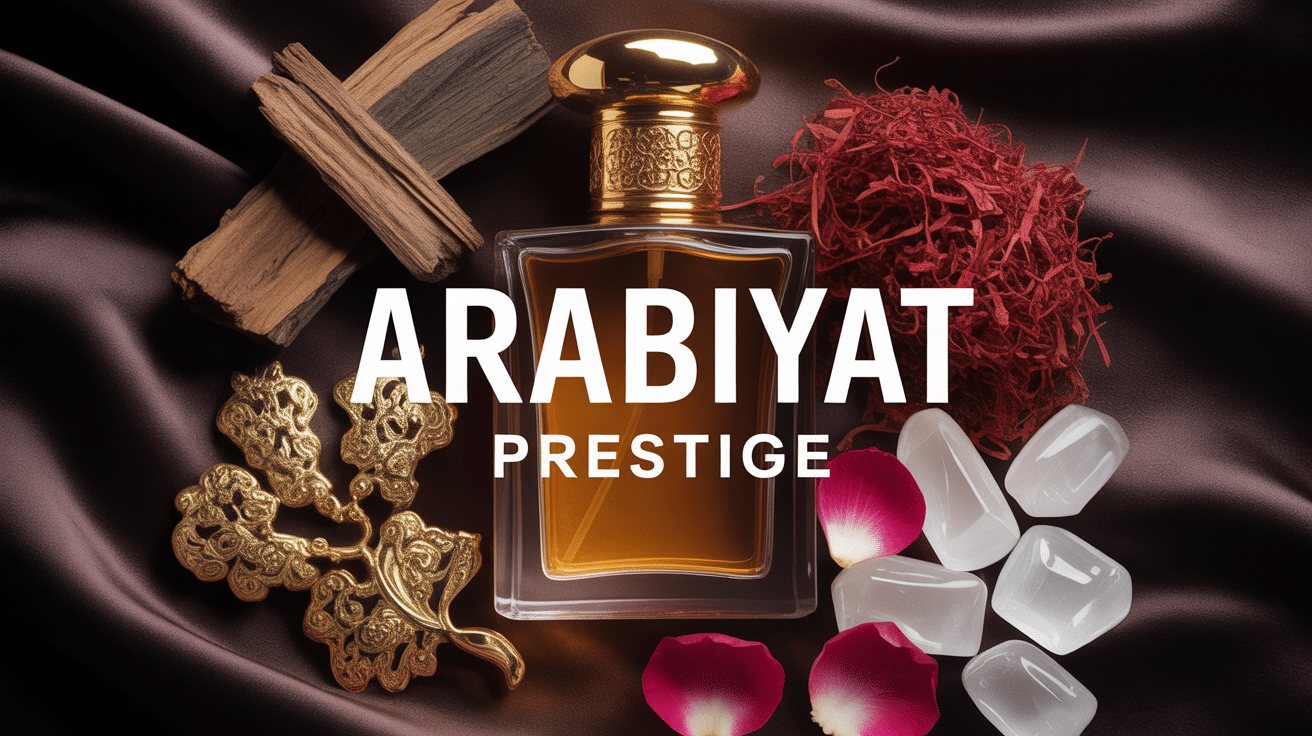 arabiyat prestige bouteille parfum oriental dorée ambiance velours
