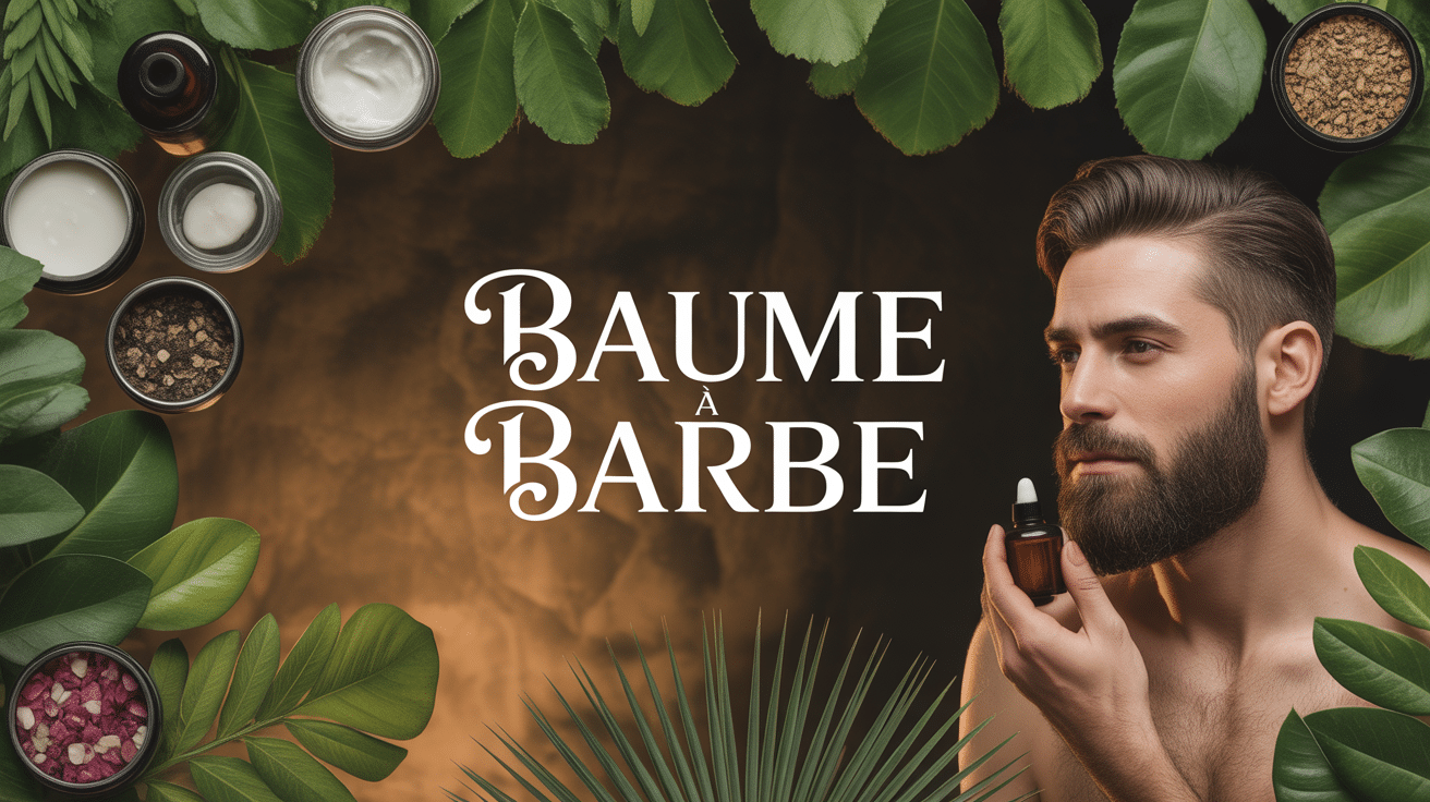 homme applique baume a barbe soin naturel