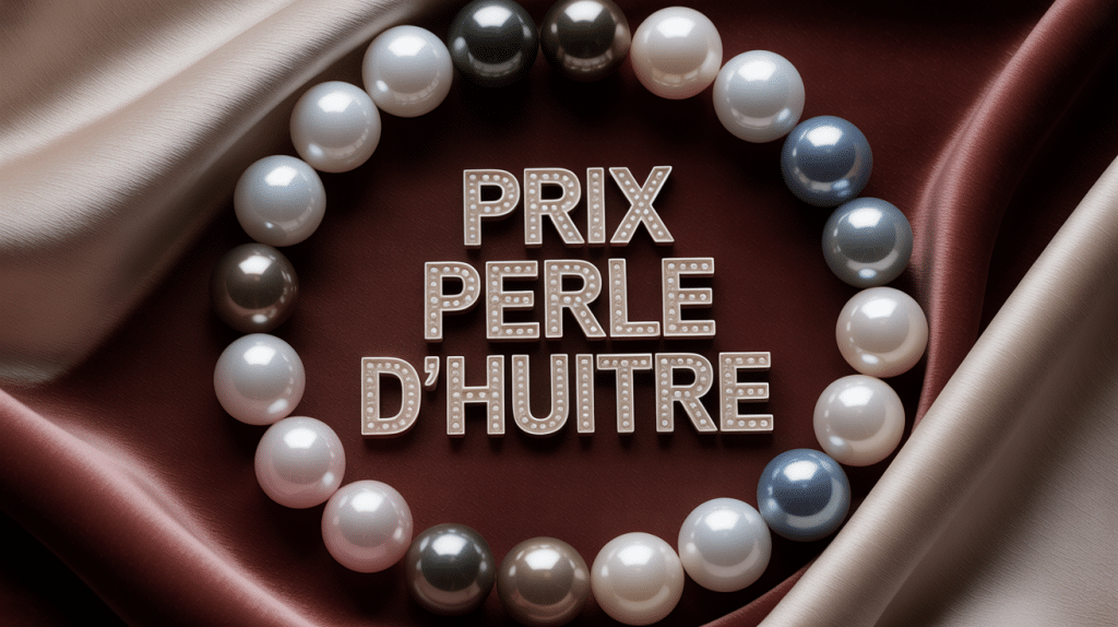 Perle huitre prix perles nacrées brillantes différentes tailles