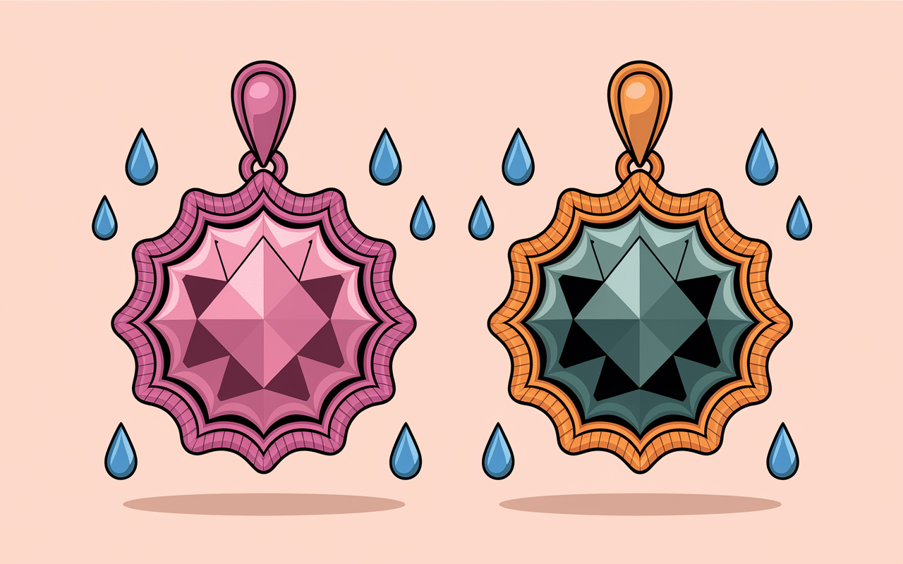 Redorer un bijou en toc oxydation comparaison