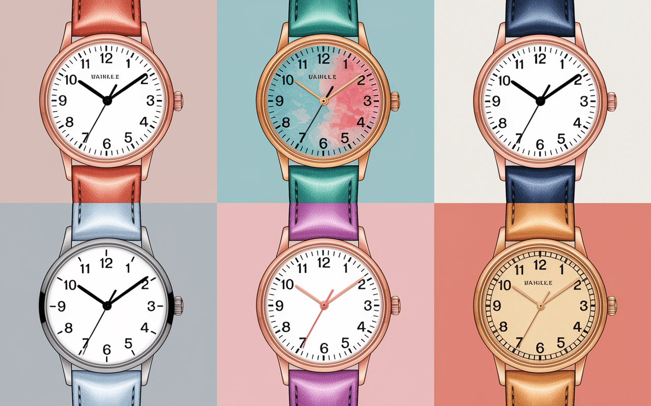 tatouage horloge femme inspiration styles aquarelle réaliste minimaliste vintage