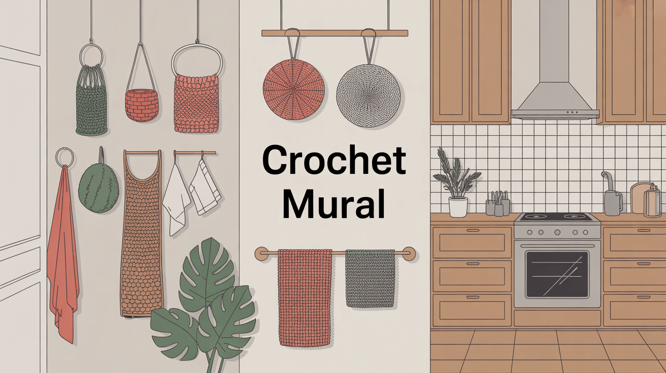 crochets muraux variés inox bois plastique dans intérieur moderne