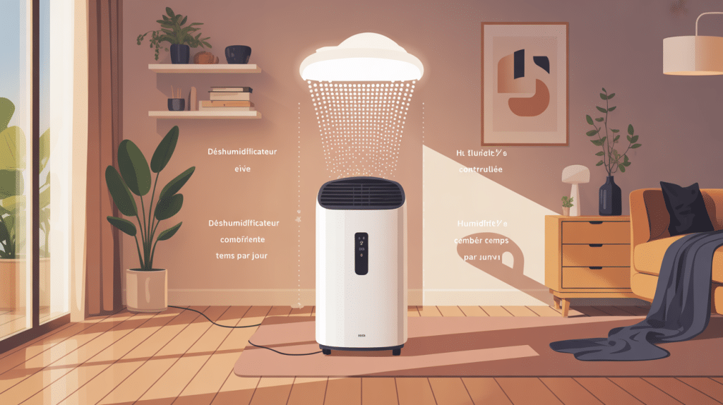 déshumidificateur combien de temps par jour air sain intérieur moderne