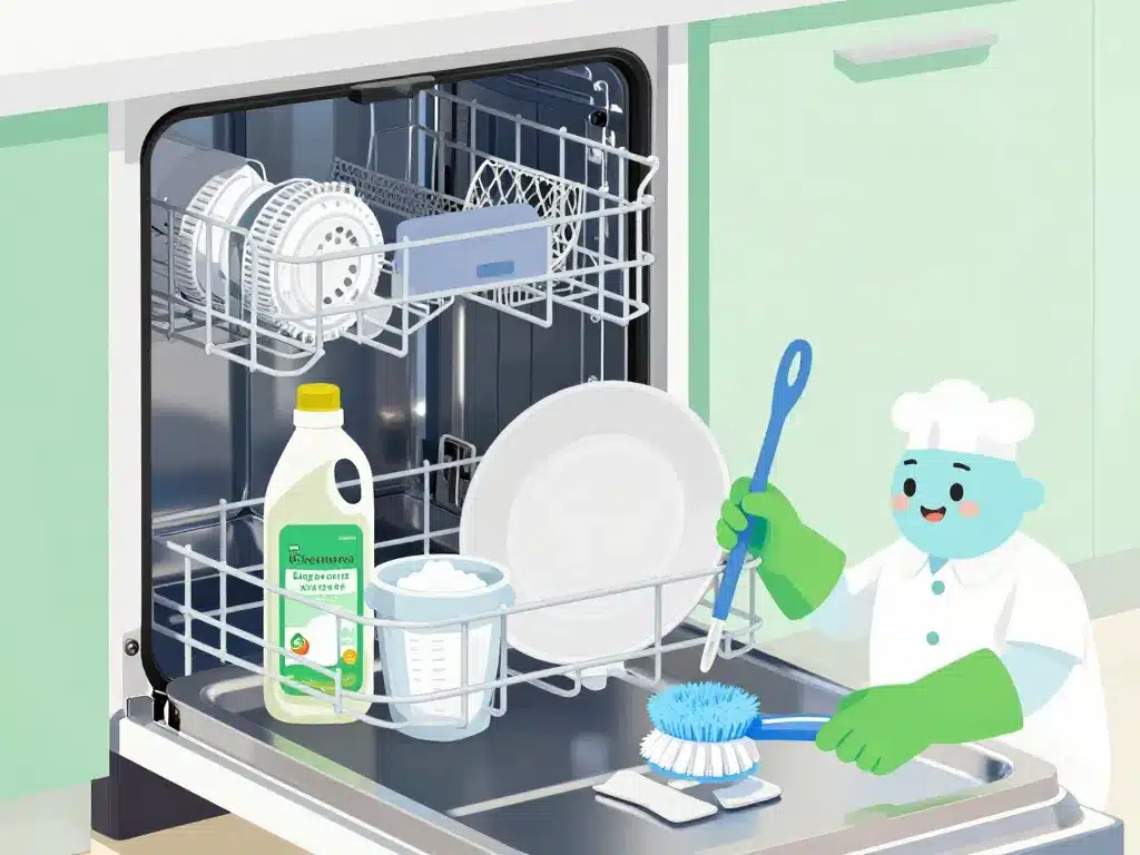 destop dans lave vaisselle nettoyage vinaigre bicarbonate