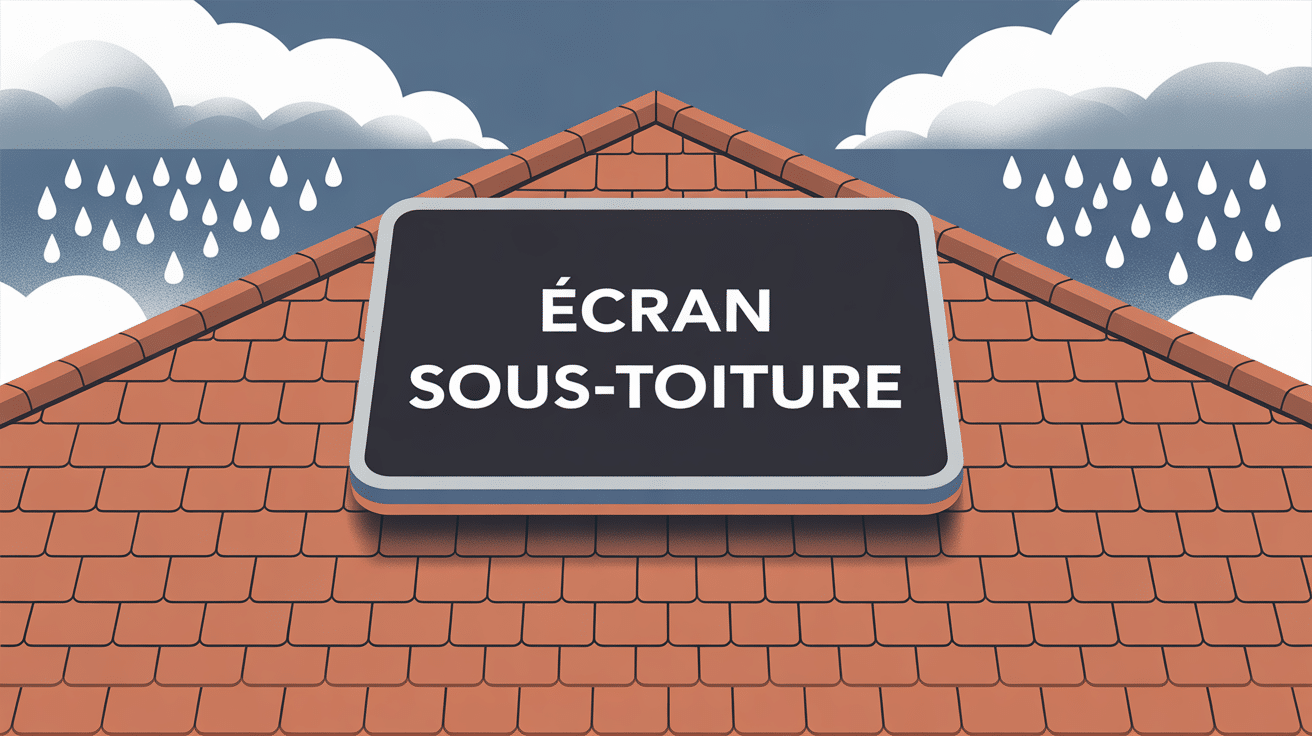 inconvénient écran sous-toiture vue coupe détails toiture