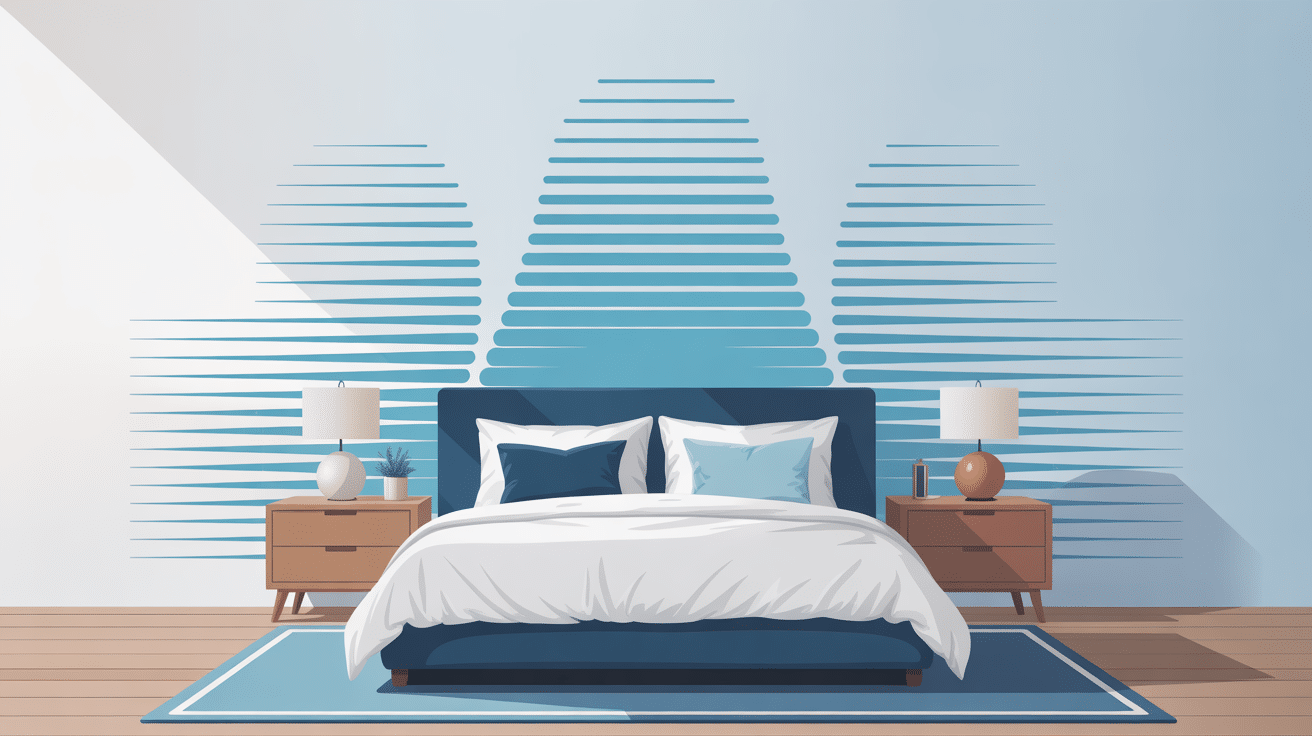 illustration d'une chambre paisible isolation phonique mur chambre