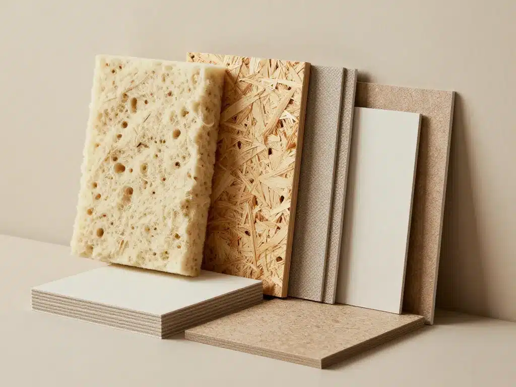 scene de matériaux isolation phonique mur chambre