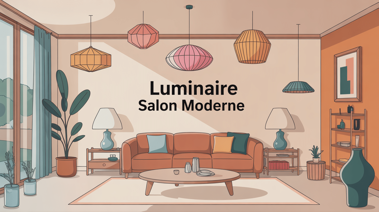 luminaire salon moderne salon contemporain éclairage
