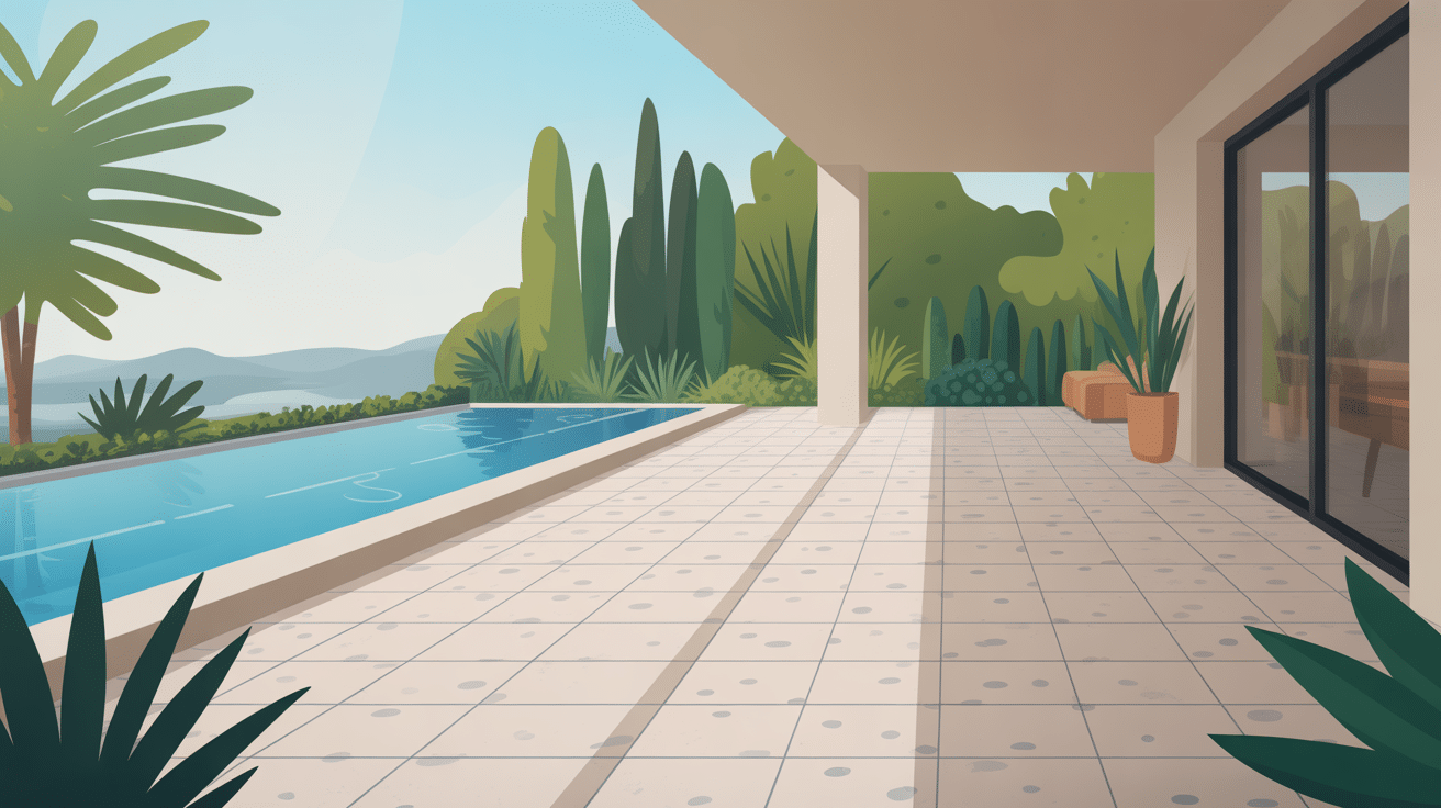 moquette de pierre avantage et inconvénient sur terrasse contemporaine