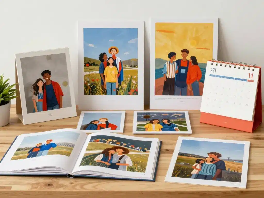 produits photo pixum sur bureau