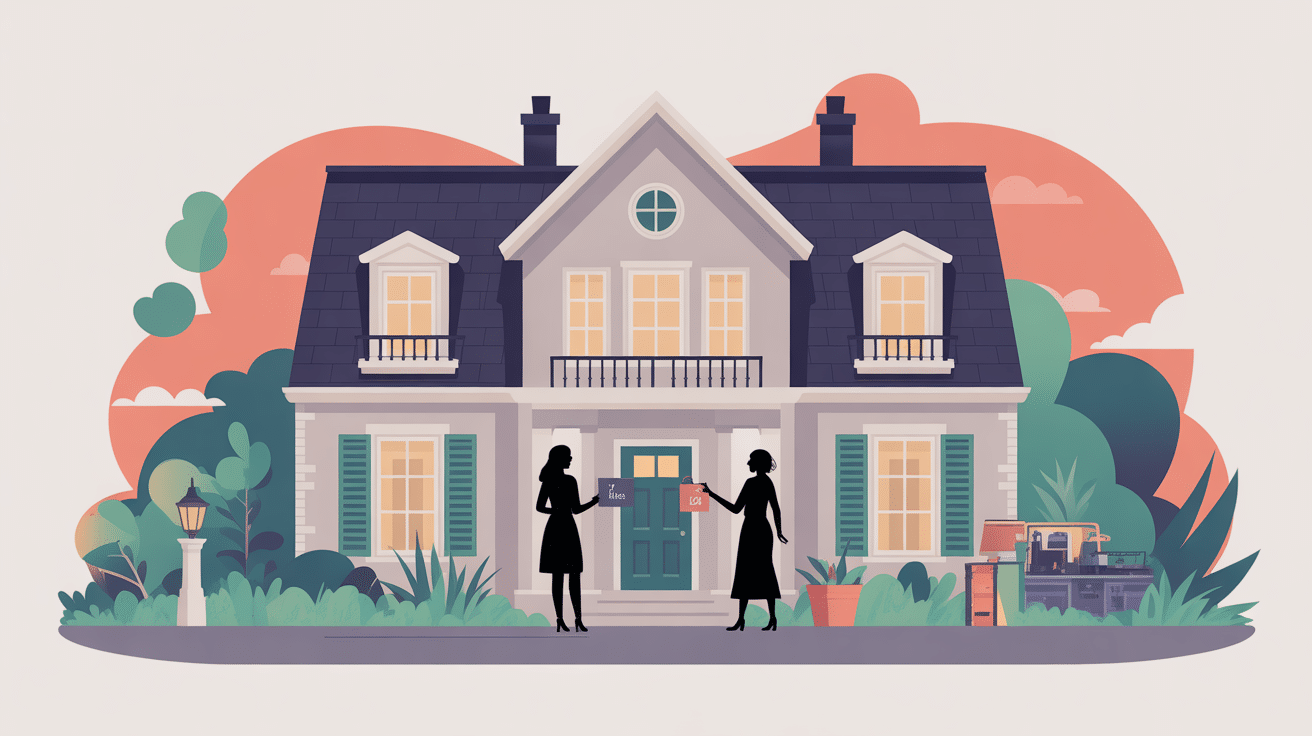 Illustration maison tarif horaire femme de ménage au black risques légaux