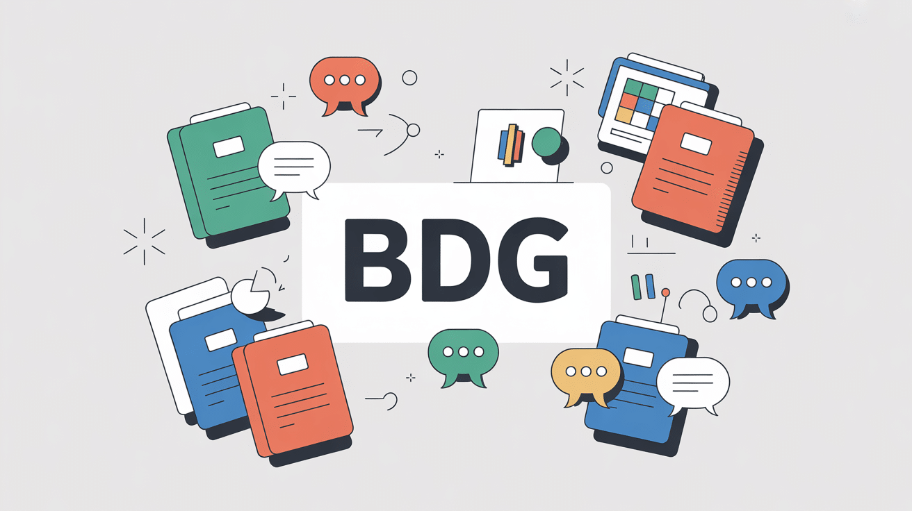 illustration concept bdg échanges professionnels