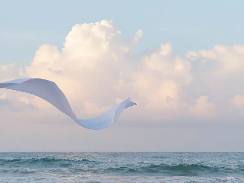 billowy métaphore nuages vagues tissu flottant