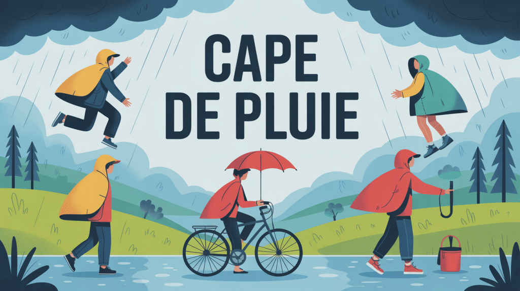 Illustration cape de pluie tous usages
