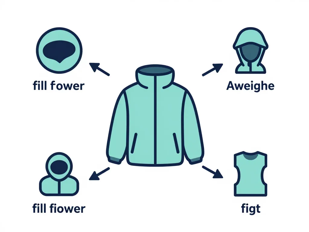 Schéma critères de choix pour doudounes