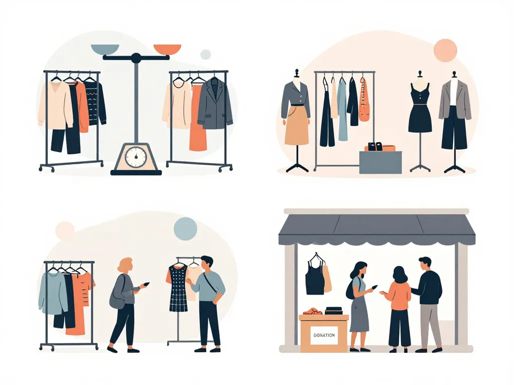 schéma boutiques vintage friperie lyon