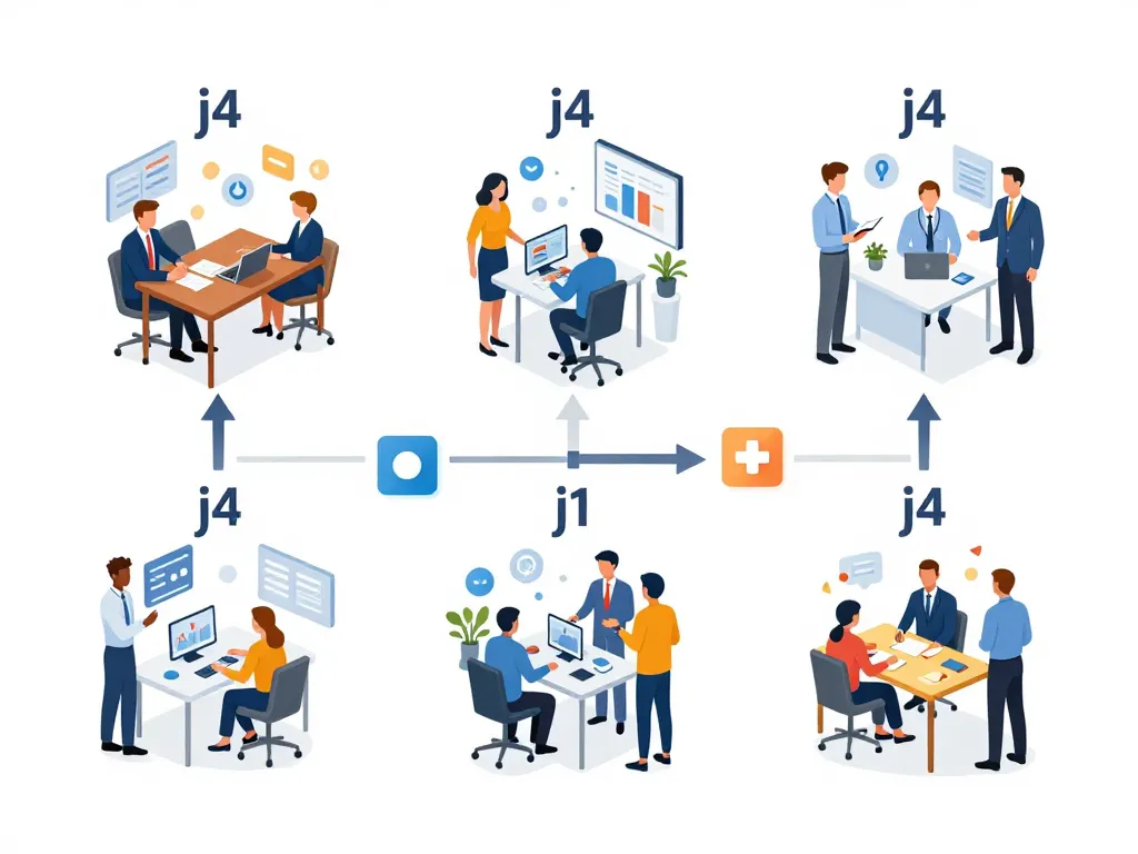 j4 coordination secteurs timelines repères