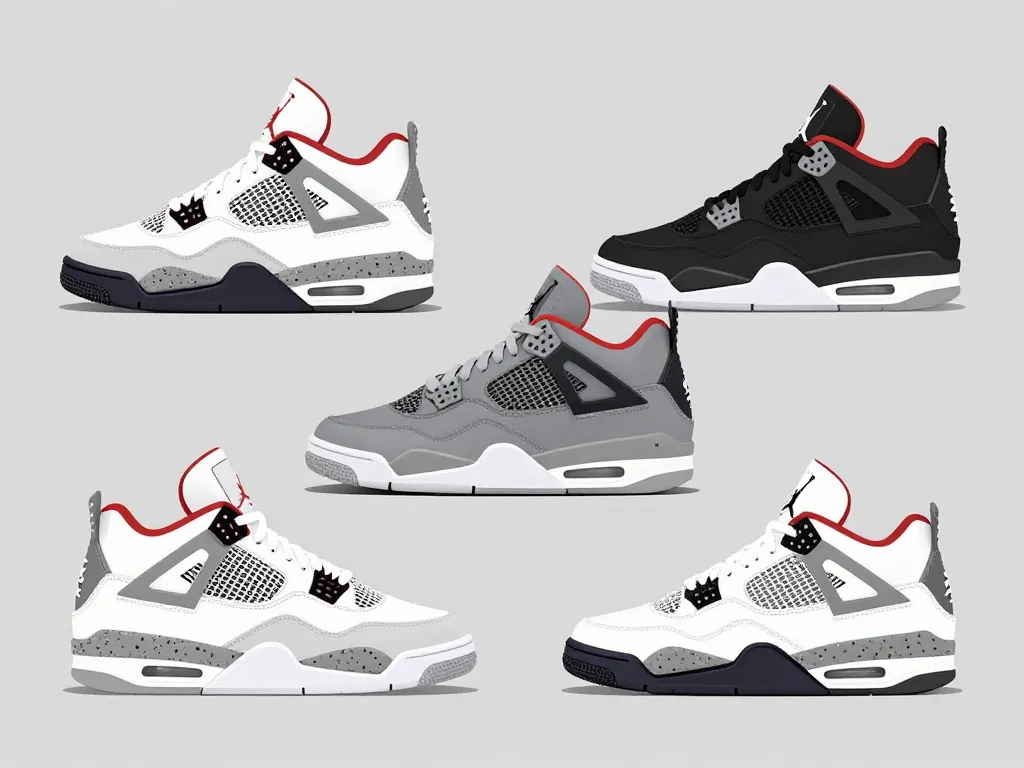 Différences jordan 4 oreo original rétro white oreo