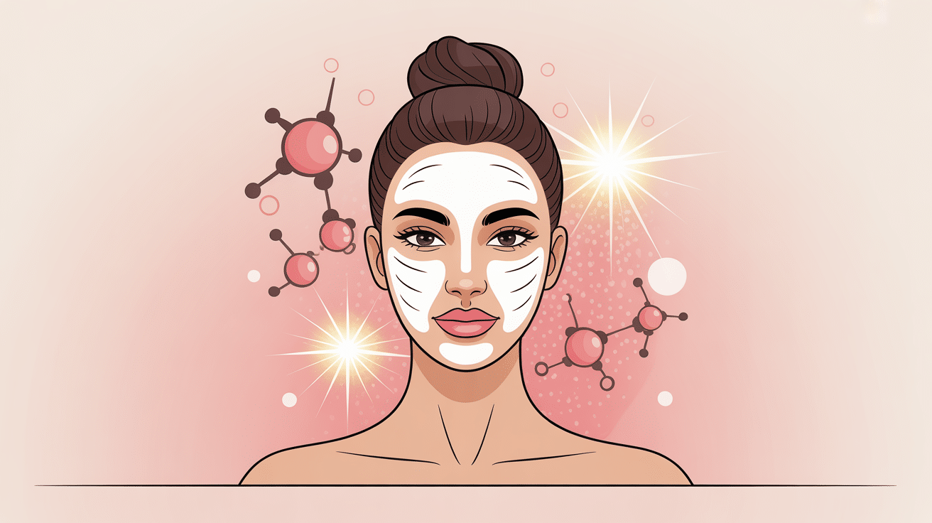 Masque collagene visage molecules hydratation eclat