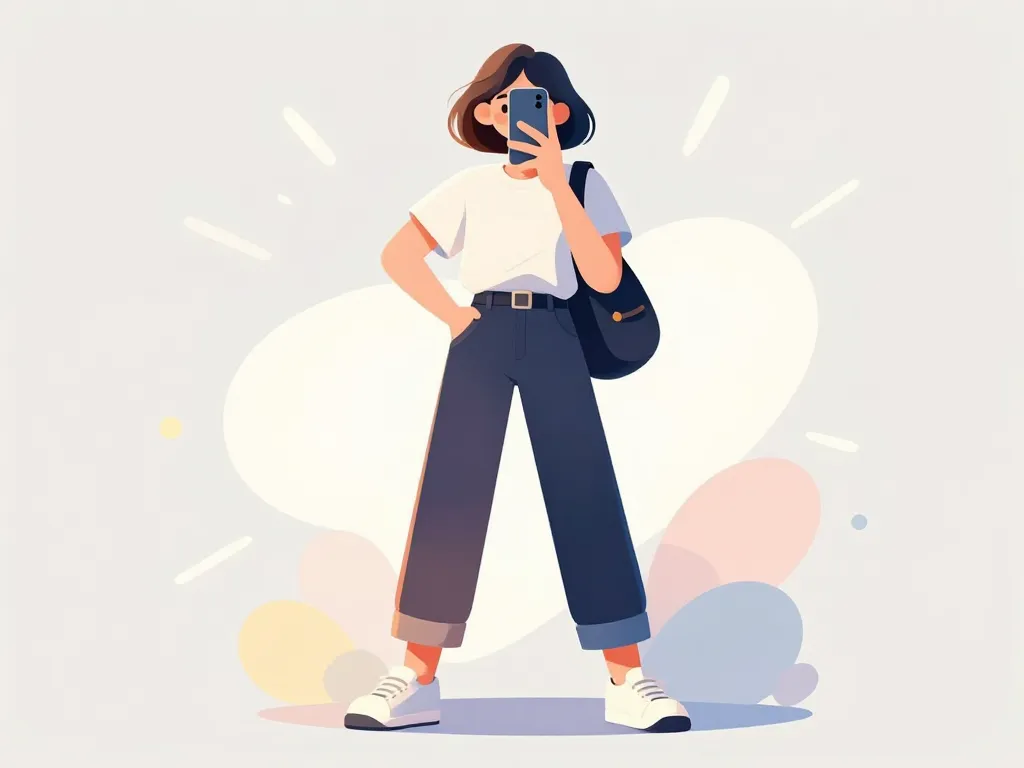 Prendre photo ootd lumière pose smartphone