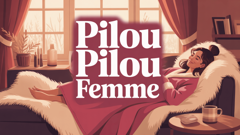 pilou pilou femme détendue salon cosy hiver