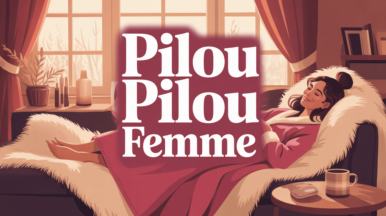pilou pilou femme détendue salon cosy hiver