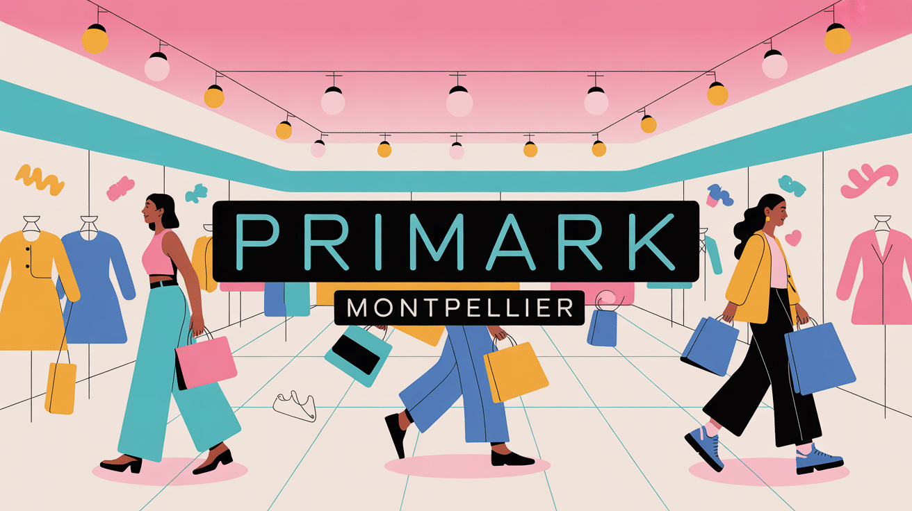 Visuel Primark Montpellier centre commercial ambiance shopping
