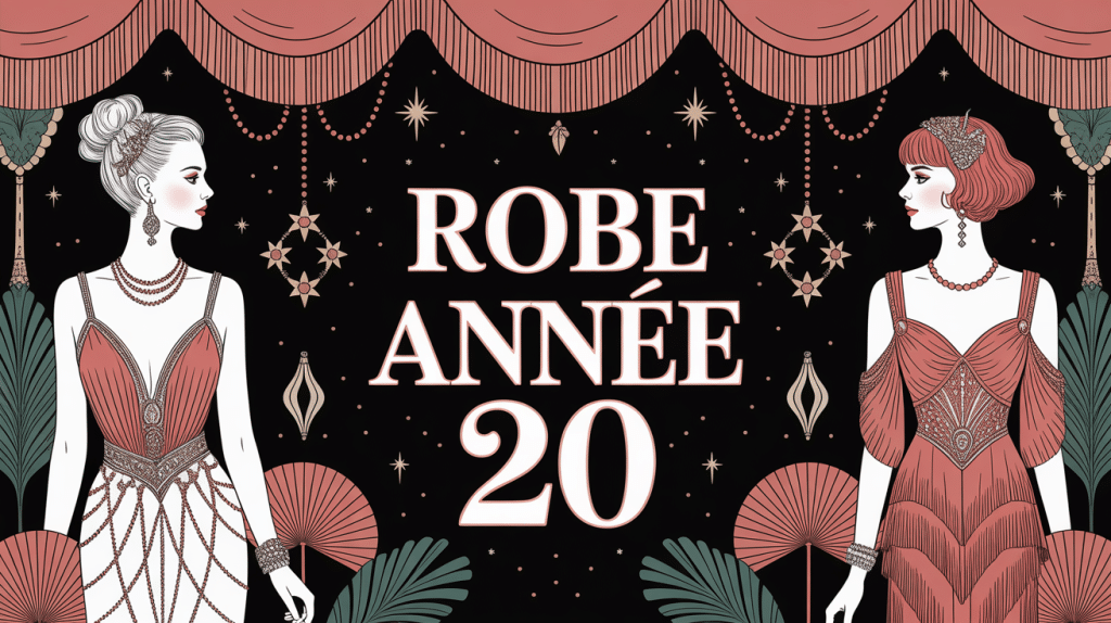 Visuel robe année 20 ambiance années folles art déco