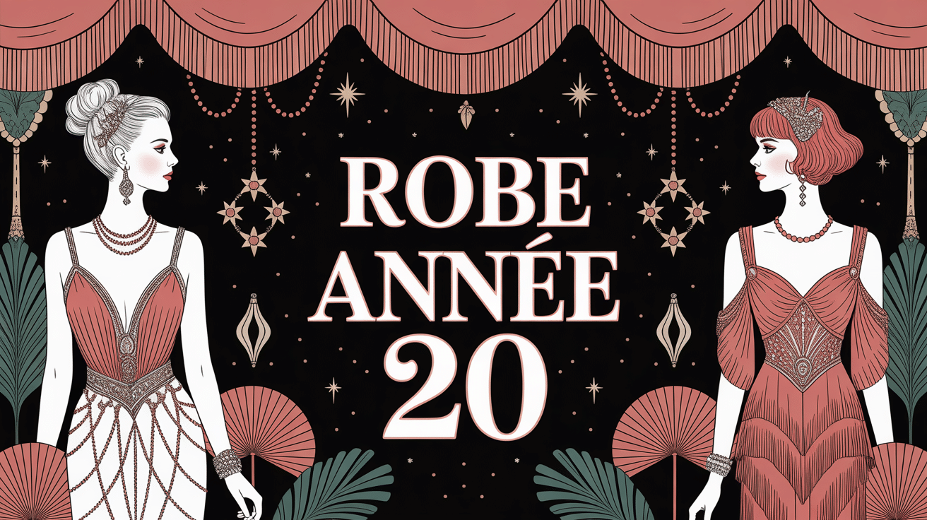 Visuel robe année 20 ambiance années folles art déco